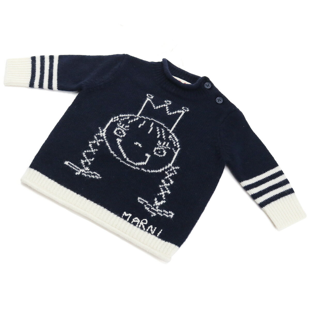MARNI マルニ ニット M00260 M00K1 0M803 ベビー ネイビー
