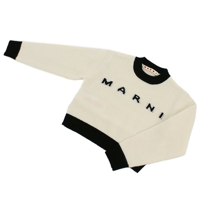 MARNI マルニ ロゴ ニット M00993 M00ML 0M111 ベビー キッズ ホワイト 大人もOK