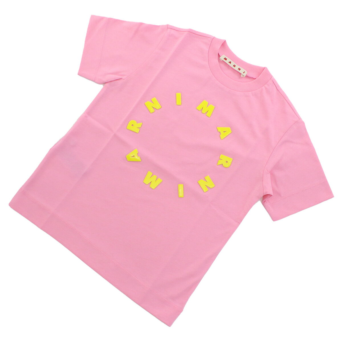 MARNI マルニ ロゴ 半袖 Tシャツ M01069 M00L9 0M340 ベビー キッズ ピンク