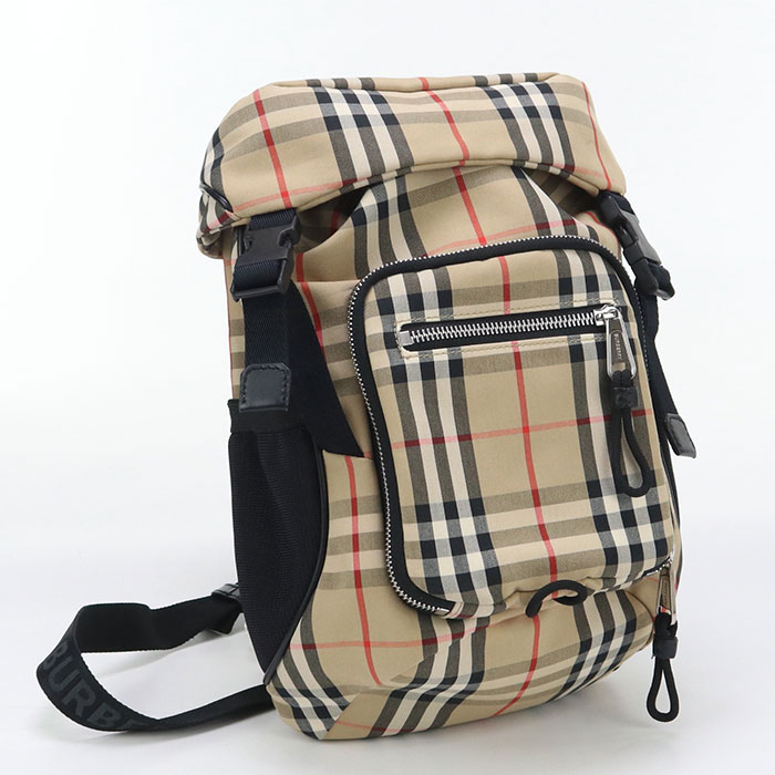 【中古良品】BURBERRY バーバリー ボディバッグ 8014430 ボディバッグ ヴィンテージチェック メンズ ベージュ