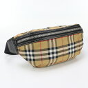 【中古良品】BURBERRY バーバリー ボディバッグ 800521 ベルトバッグ ヴィンテージチェック ユニセックス ベージュ