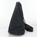 【中古良品】LOEWE ロエベ ボディバッグ アントン スリング アナグラム メンズ ブラック(4)