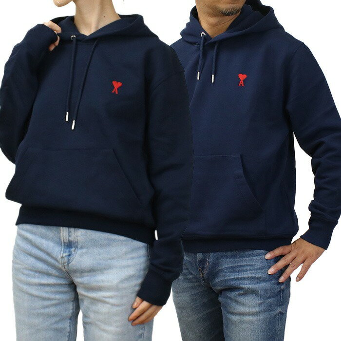 Rakuten - 【4日20時〜限定クーポン】AMI PARIS アミパリス パーカー フーディー ハートロゴ USW200.730 491 レディース メンズ ネイビー