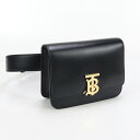 【中古良品】BURBERRY バーバリー ボディバッグ TB ベルトバッグ ユニセックス ブラック