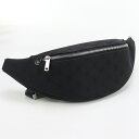 【中古良品】CELINE セリーヌ ボディバッグ ベルトバッグ トリオンフ ジャガード メンズ ブラック(4)