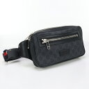 【中古良品】GUCCI グッチ ボディバッグ 474293 ベルトバッグ GGスプリーム メンズ ブラック