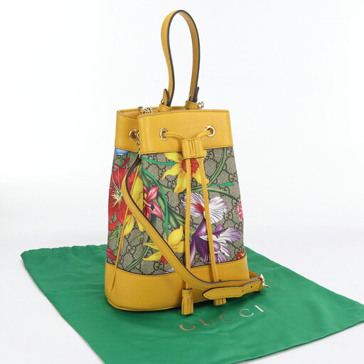 【中古美品】GUCCI グッチ 斜め掛け ショルダーバッグ 550621 スモール バケットバッグ GGフローラル レディース ベージュ 【中古美品】GUCCI グッチ 斜め掛け ショルダーバッグ 550621 スモール バケットバッグ GGフローラル レディース ベージュ