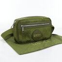 【中古良品】GUCCI グッチ ボディバッグ 631341 ベルトバッグ オフ ザ グリッド メンズ グリーン