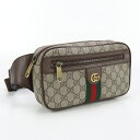【中古良品】GUCCI グッチ ボディバッグ 574796 オフィディア メンズ ベージュ