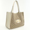 【中古】GUCCI グッチ トートバッグ 623694 グッチ ホースビット 1955 レディース ベージュ