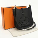 【中古良品】HERMES エルメス ショルダーバッグ エブリンTPM レディース ブラック