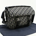 【中古美品】DIOR ディオール 斜め掛け ショルダーバッグ 1ESME061YKY エクスプローラーメッセンジャー ディオール オブリーク メンズ ネイビー