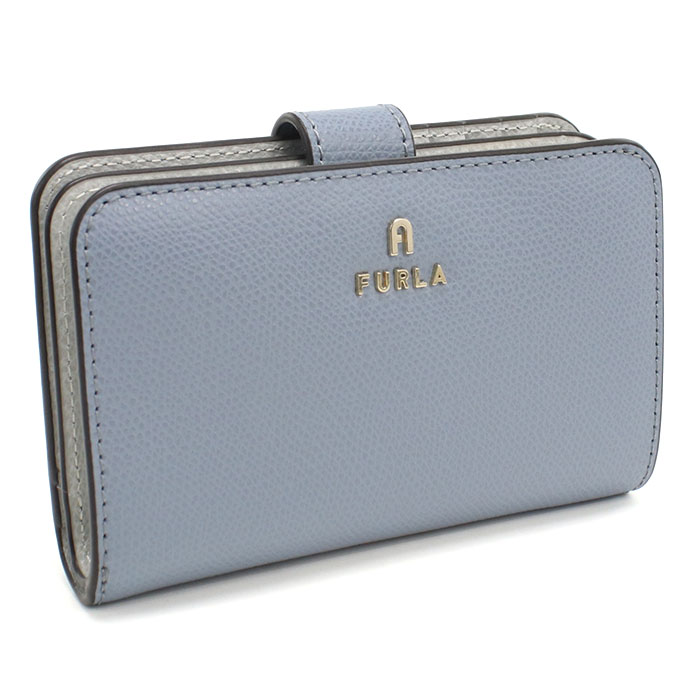 FURLA フルラ 二つ折り財布 小銭入付き カメリア WP00314 ARE000 4352S CAMELIA M レディース ブルー