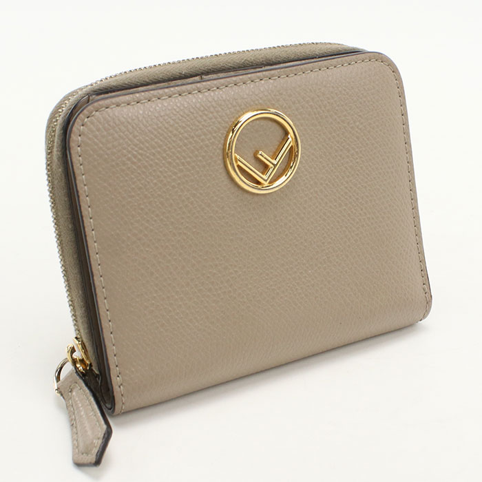 FENDI - 【中古良品】FENDI フェンディ 二つ折り財布 8M0407 エフ イズ フェンディ レディース ベージュ