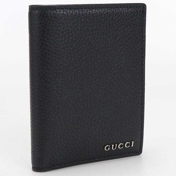 Rakuten - 【中古良品】GUCCI グッチ 二つ折り財布 795292 コインウォレット GUCCI ロゴ メンズ ブラック