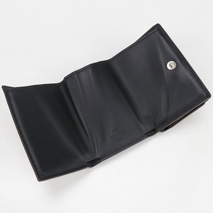 【大開運日ポイント10倍！3/5迄】【中古良品】Berluti ベルルッティ 三つ折り財布 フラップコンパクトウォレット アカジュー メンズ ブラウン