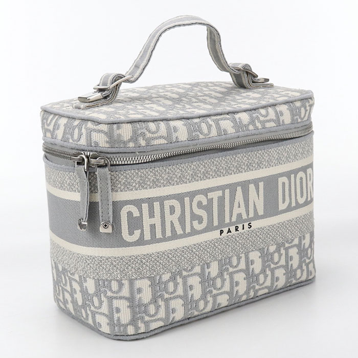 乐天商城 - 【中古良品】DIOR ディオール バニティ-バッグ ヴァニティバッグ ディオールトラベル レディース グレー