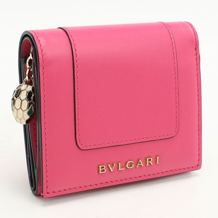 未使用 ICタグ ブルガリ セルペンティ フォーエバー コンパクト 三つ折り財布 BVLGARI（ブルガリ） セルペンティ フォーエバー 三つ折り財布 グレー