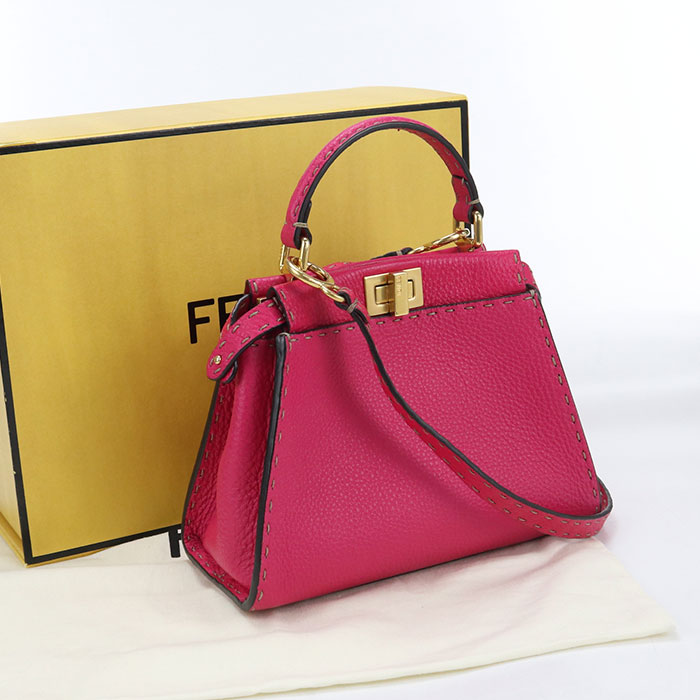 FENDI - 【中古・未使用】FENDI フェンディ ハンドバッグ 8BN244 2WAY ピーカブー レディース ピンク