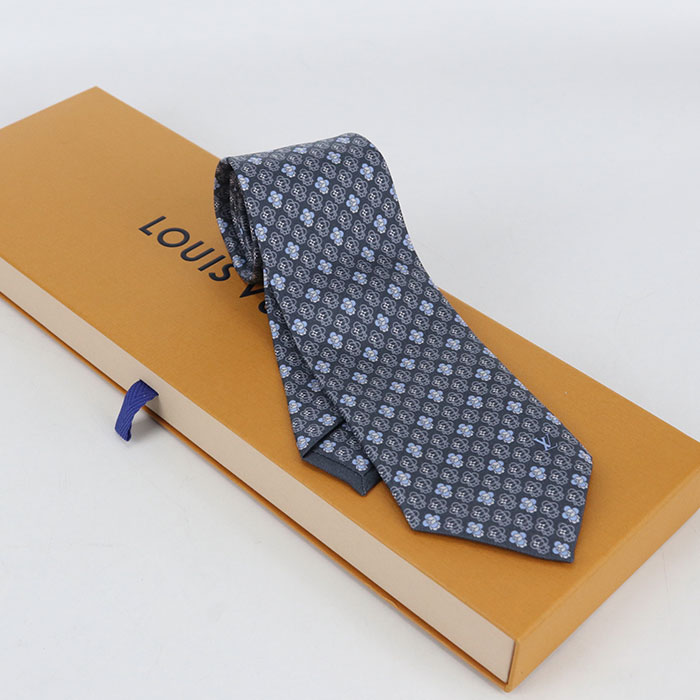 【中古・未使用】LOUIS VUITTON ルイヴィトン ネクタイ M79425 ネクタイ・フルオブヴィヴィエンヌ メンズ グレー