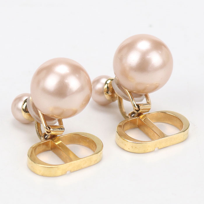 【中古良品】DIOR ディオール イヤリング E0386TRIRS クリップイヤリング ディオール トライバル レディース ゴールド