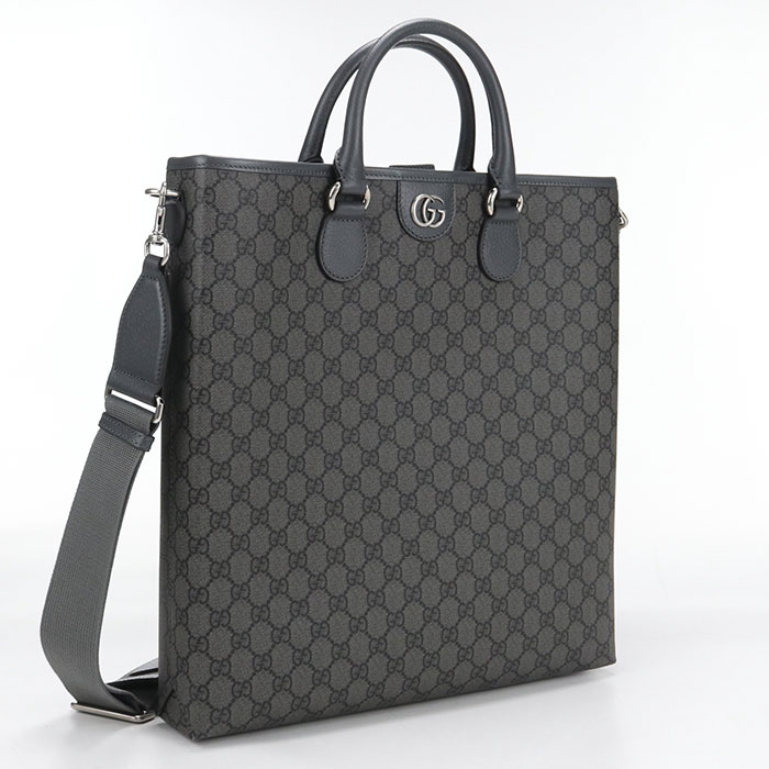Rakuten - 【4日20時〜限定クーポン】【中古美品】GUCCI グッチ トートバッグ 792118 2WAY GGスプリーム メンズ グレー