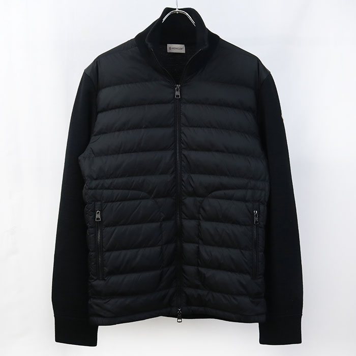 Rakuten - 【中古良品】MONCLER モンクレール ダウンジャケット CARDIGAN TRICOT メンズ ブラック #L
