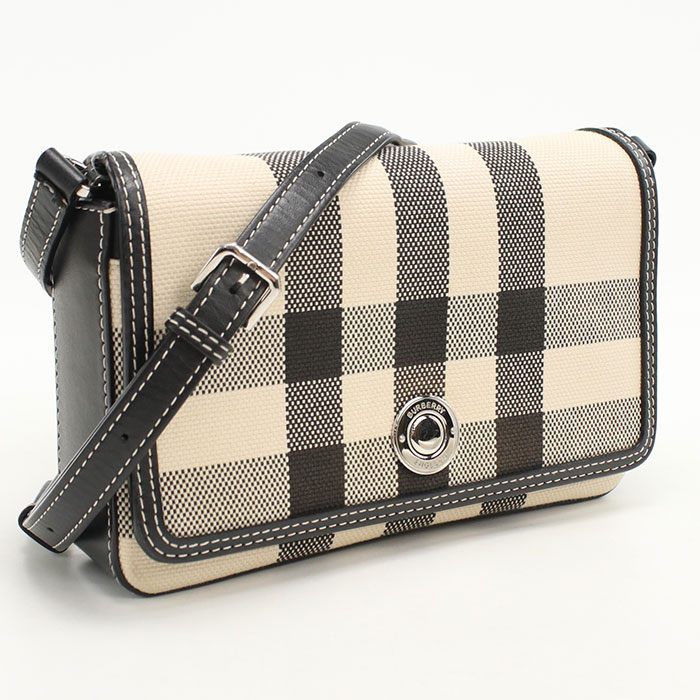 【中古良品】BURBERRY バーバリー 斜め掛け ショルダーバッグ ノバチェック レディース ベージュ
