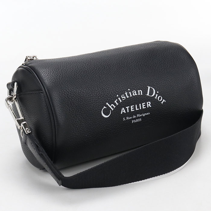 Christian Dior(クリスチャン・ディオール）オブリーク　ラビット　ミニローラー　ショルダーバッグ　グレー Christian Dior クリスチャンディオール ミニローラーメッセンジャー