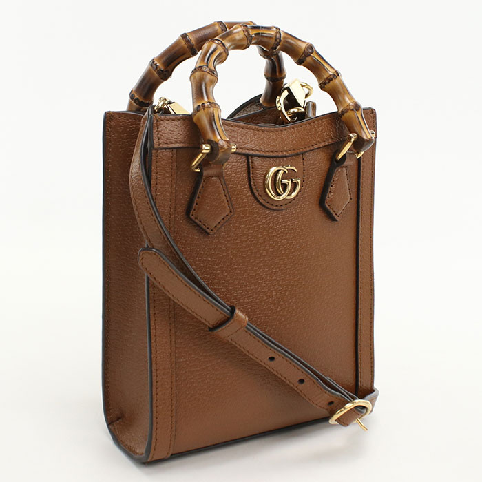 GUCCI - 【中古良品】GUCCI グッチ トートバッグ 739079 2WAY ダイアナ レディース ブラウン