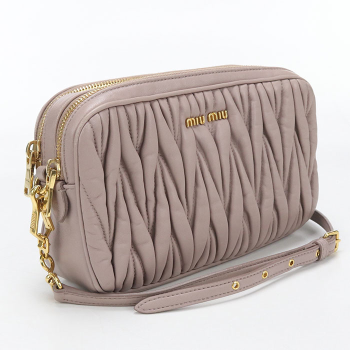Rakuten - 【4日20時〜限定クーポン】【中古良品】MIUMIU(OUTLET) ミュウミュウ アウトレット ショルダーバッグ マテラッセ レディース ピンク