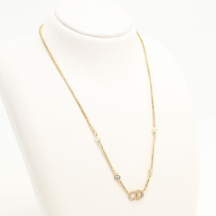 Rakuten - 【4日20時〜限定クーポン】【中古良品】DIOR ディオール ネックレス N3522WOMZI_D301 クレール ディー リュヌ ネックレス レディース ゴールド
