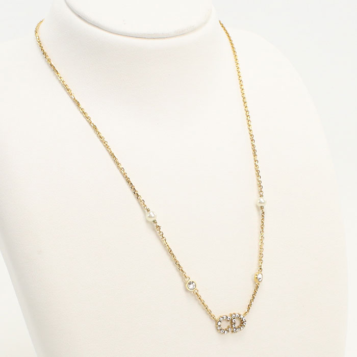Rakuten - 【4日20時〜限定クーポン】【中古良品】DIOR ディオール ネックレス N3522WOMZI_D301 クレール ディー リュヌ ネックレス レディース ゴールド