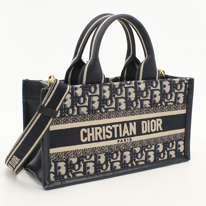 Rakuten - 【4日20時〜限定クーポン】【中古良品】DIOR ディオール トートバッグ 2WAY ブックトート レディース ネイビー
