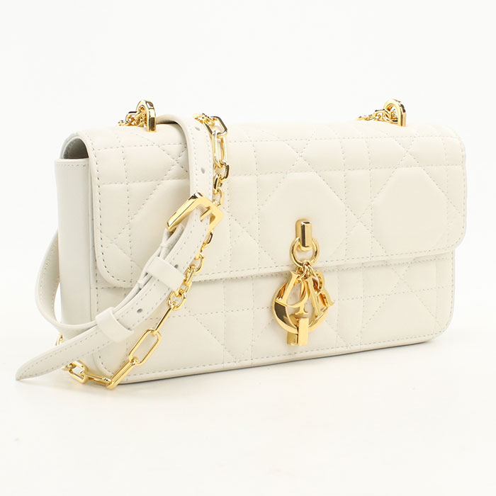 Rakuten - 【中古・未使用】DIOR ディオール ショルダーバッグ チェーン マイ ディオール レディース ホワイト