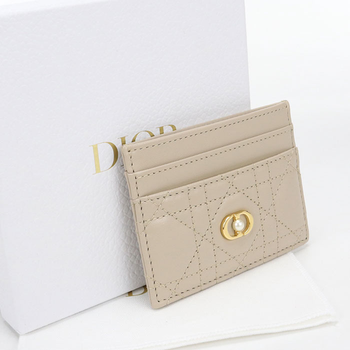 乐天商城 - 【中古・未使用】DIOR ディオール カードケース S3103UNJB フリージア カードホルダー ディオール ジョリー レディース ベージュ
