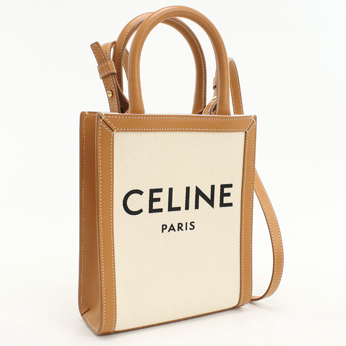 Rakuten - 【中古良品】CELINE セリーヌ ハンドバッグ 193302 ミニ バーティカルカバ レディース アイボリー
