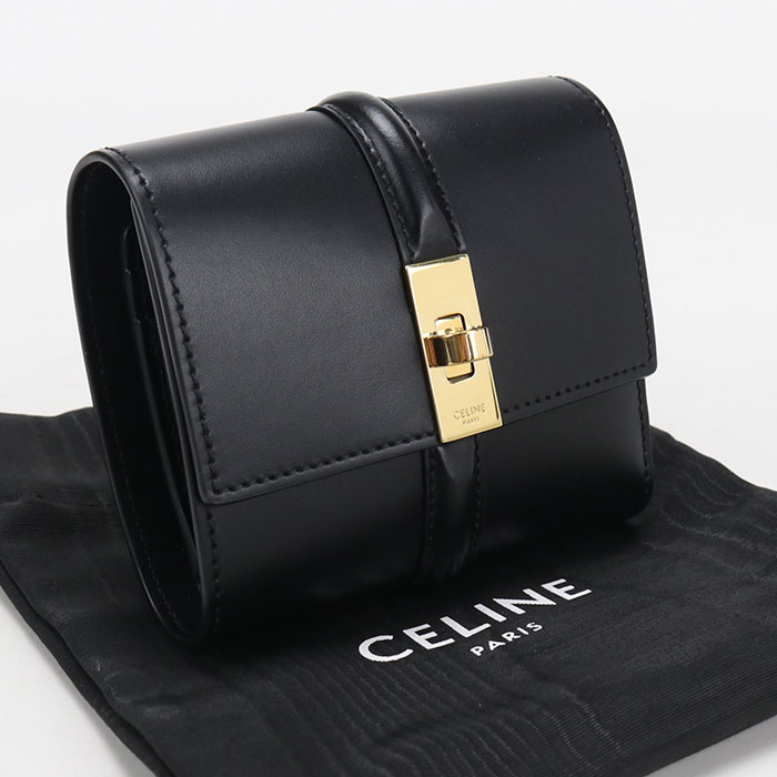 セリーヌ ■美品■ スモール トリフォールド ウォレット 三つ折り コンパクト 財布 レザー ブラック 箱 【511073】11 楽天市場】セリーヌ スモール トリフォールドウォレットの通販