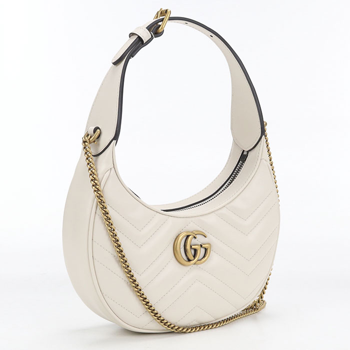 乐天商城 - 【中古・未使用】GUCCI グッチ ハンドバッグ 699514 2WAY GGマーモント レディース ホワイト