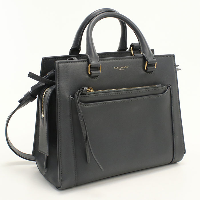 Rakuten - 【4日20時〜限定クーポン】【中古良品】SAINT LAURENT サンローラン ハンドバッグ 554116 イースト ウエスト レディース グレー