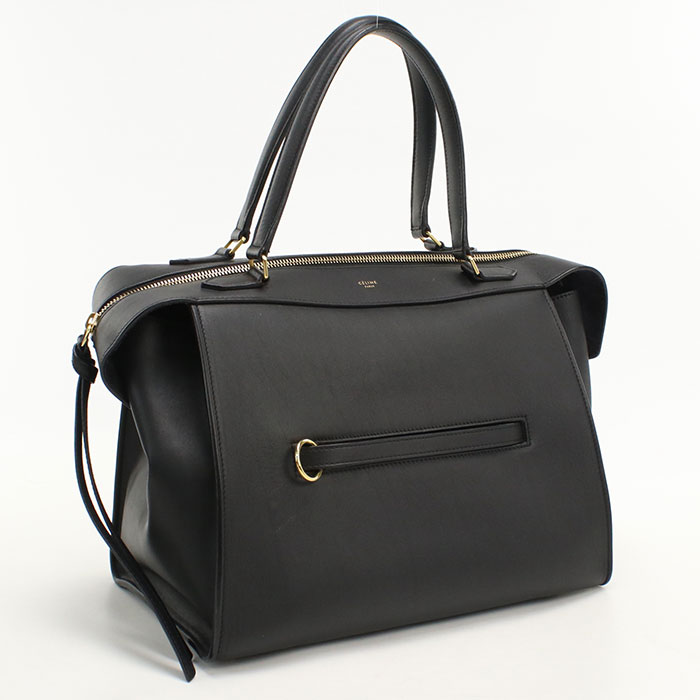 Rakuten - 【中古良品】CELINE セリーヌ トートバッグ リングバッグ レディース ブラック