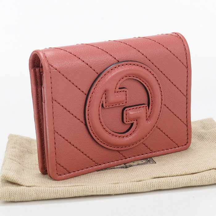 Rakuten - 【中古・未使用】GUCCI グッチ 二つ折り財布 760317 ブロンディ レディース ピンク