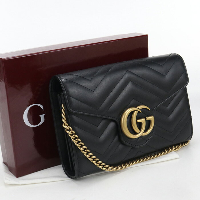 楽天市場】gucci 財布 ggマーモント チェーンウォレットの通販