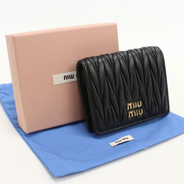 楽天市場】miumiu マテラッセ ブラック（財布・ケース｜バッグ・小物