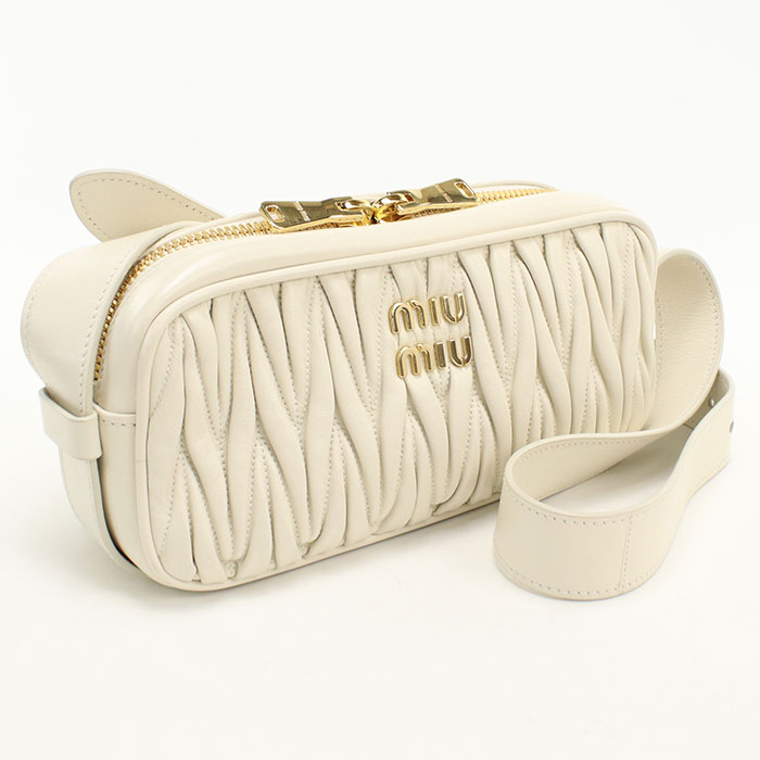 乐天商城 - 【中古良品】MIUMIU(OUTLET) ミュウミュウ アウトレット ショルダーバッグ マテラッセ レディース アイボリー