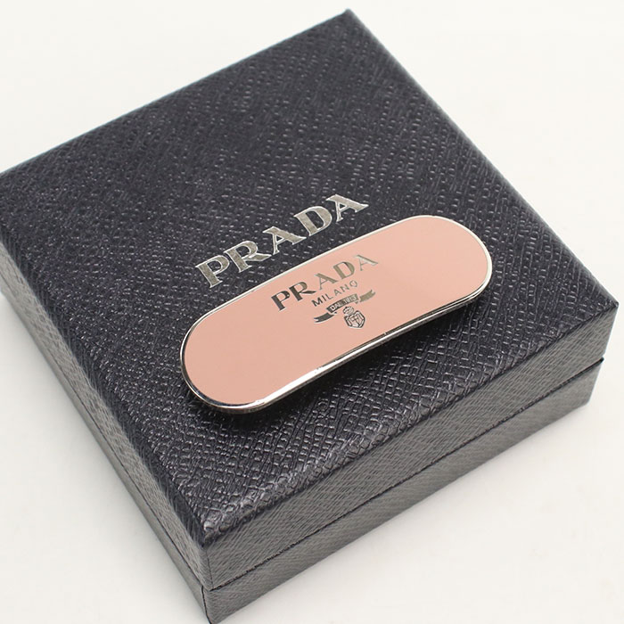 Rakuten - 【4日20時〜限定クーポン】【中古美品】PRADA プラダ バレッタ レディース ピンク