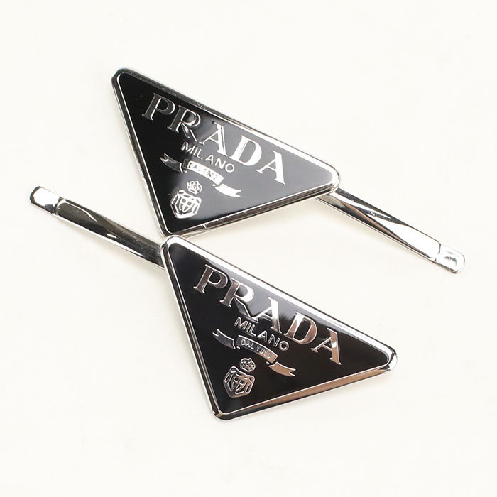 Rakuten - 【4日20時〜限定クーポン】【中古美品】PRADA プラダ ヘアアクセサリー ヘアピン レディース ブラック