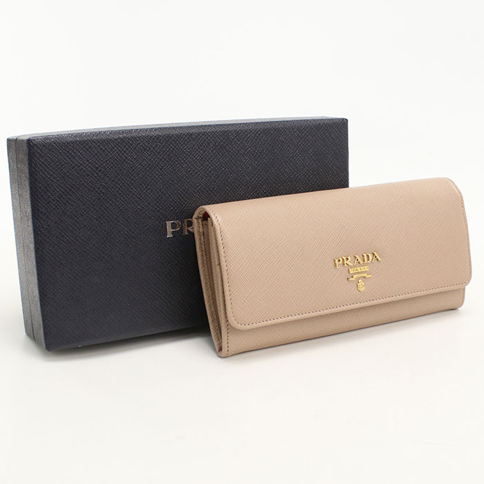 楽天市場】プラダ prada 長財布 ベージュ 1mh132の通販