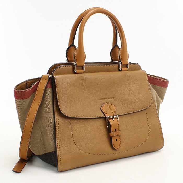 【中古良品】BURBERRY バーバリー トートバッグ 3992188 2WAY レディース ブラウン