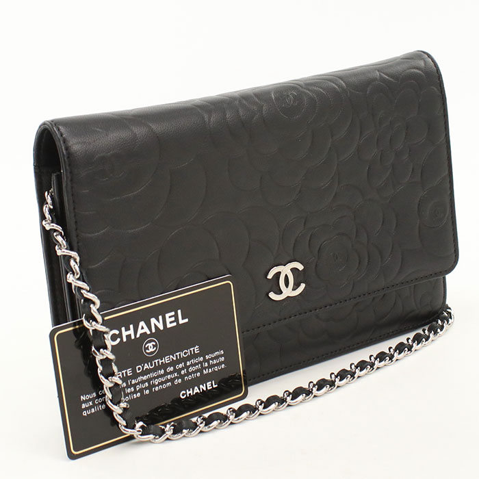 楽天市場】chanel カメリア チェーンウォレットの通販